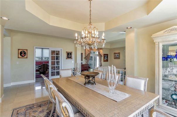 Chandelier, Dining room, Interior, Recessed Lighting