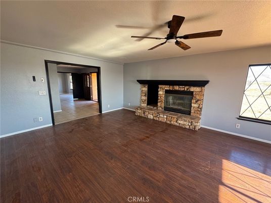 Empty room, Fireplace, Interior, Wood Texture Flooring