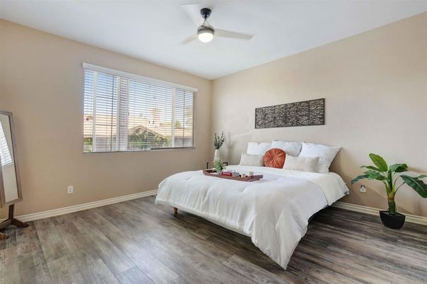 Bedroom, Interior, Wood Texture Flooring