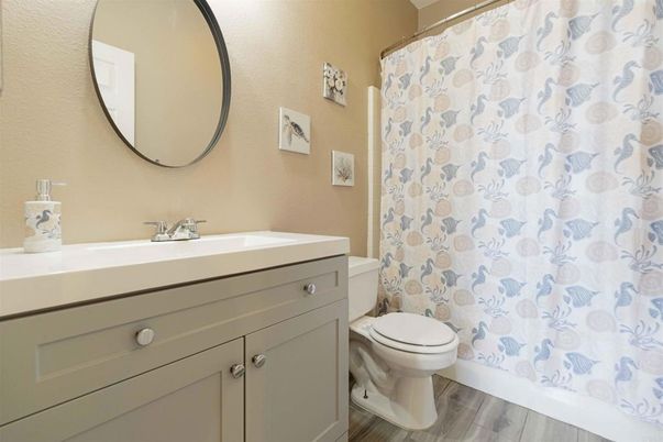 Bathroom, Interior, Wood Texture Flooring