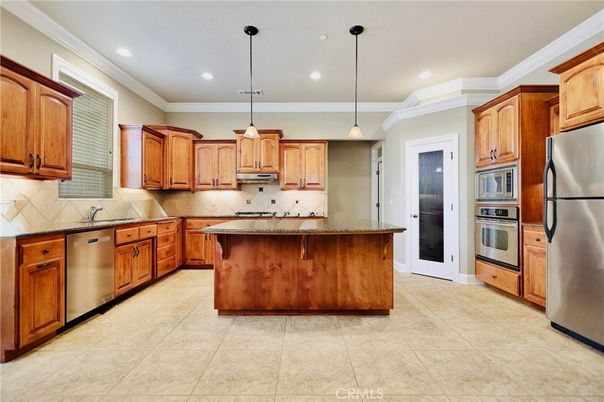 Interior, Kitchen, Pendant Lights, Recessed Lighting, Stainless Steel Appliances