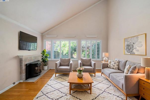 Fireplace, Interior, Living room, Wood Texture Flooring