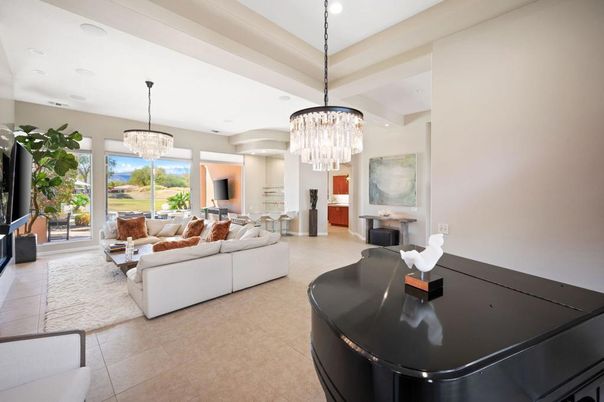 Chandelier, Interior, Living room, Recessed Lighting