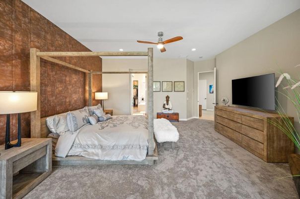 Bedroom, Interior, Recessed Lighting