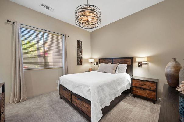 Bedroom, Interior, Pendant Lights