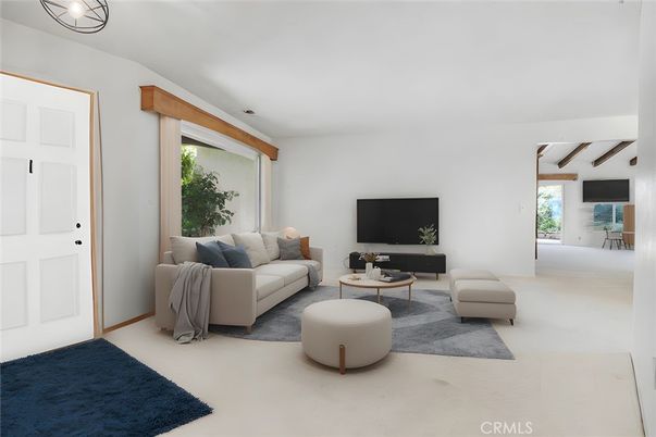 Interior, Living room, Wooden Beams