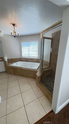 Bathroom, Chandelier, Glass Shower, Interior