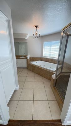 Bathroom, Chandelier, Glass Shower, Interior
