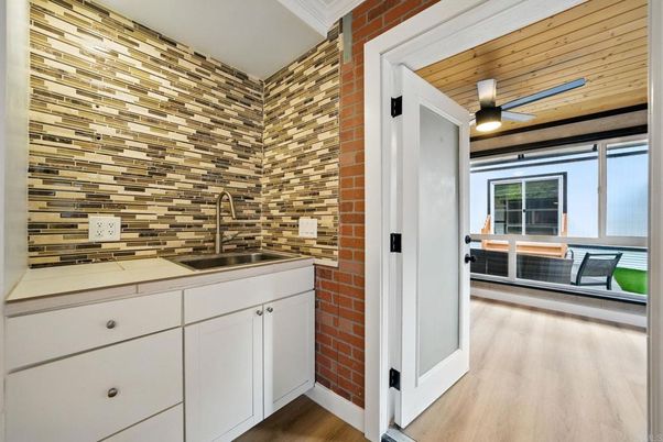 Interior, Kitchen, Stone Walls, Wood Texture Flooring, Wooden Walls