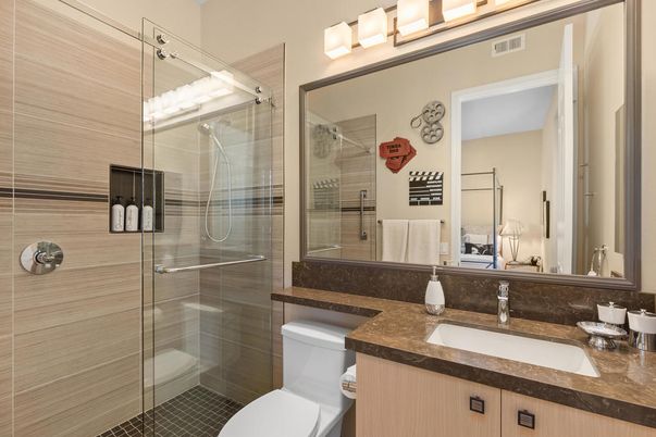 Bathroom, Glass Shower, Interior