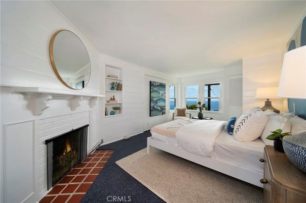 Bedroom, Fireplace, Interior, Water