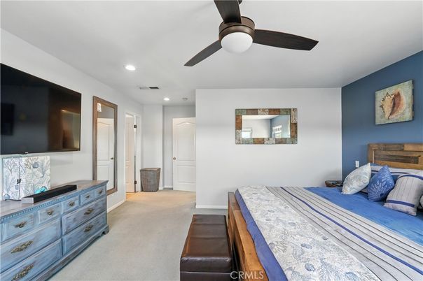 Bedroom, Interior, Recessed Lighting