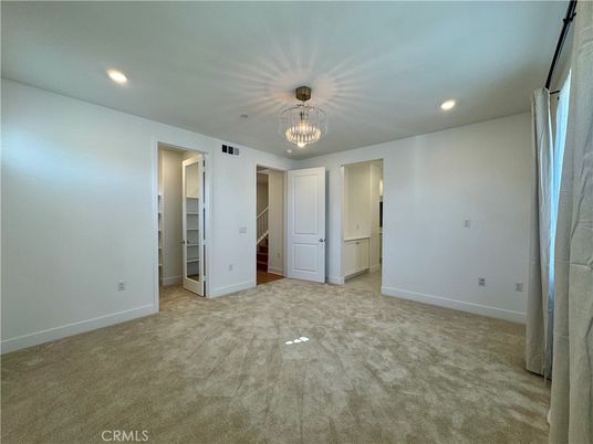 Chandelier, Empty room, Interior, Recessed Lighting