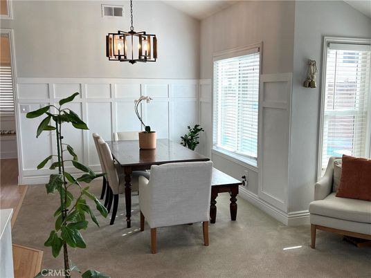 Dining room, Interior, Pendant Lights