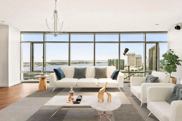 Interior, Living room, Pendant Lights, Water, Wood Texture Flooring