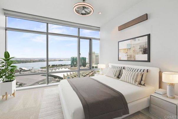 Bedroom, Interior, Recessed Lighting, Water
