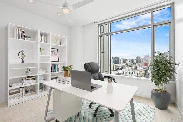Home Office, Interior, Recessed Lighting