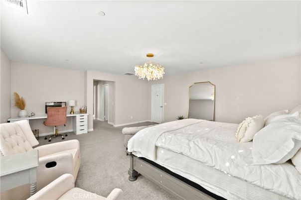 Bedroom, Chandelier, Home Office, Interior