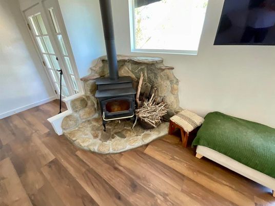 Fireplace, Interior, Wood Texture Flooring