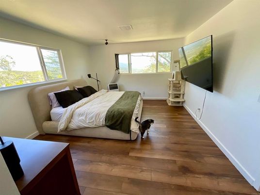 Bedroom, Interior, Wood Texture Flooring