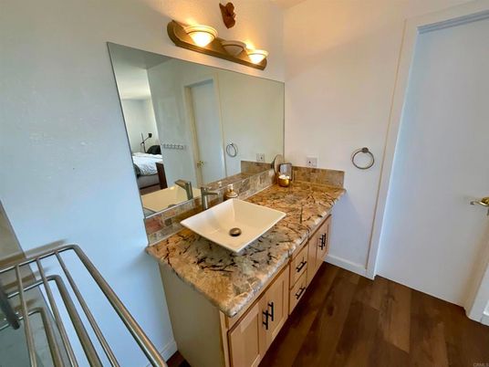 Bathroom, Dual Sink Vanities, Interior, Wood Texture Flooring