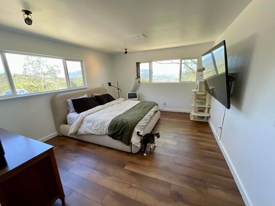 Bedroom, Interior, Wood Texture Flooring