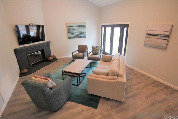 Fireplace, Interior, Living room, Wood Texture Flooring