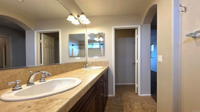 Bathroom, Dual Sink Vanities, Interior, Tile Countertops