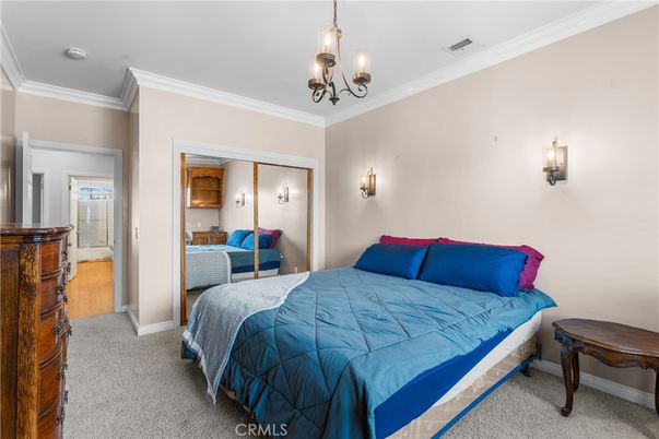 Bedroom, Chandelier, Interior
