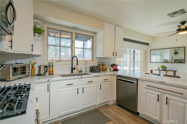 Interior, Kitchen, Wood Texture Flooring