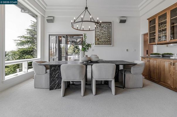 Chandelier, Dining room, Interior