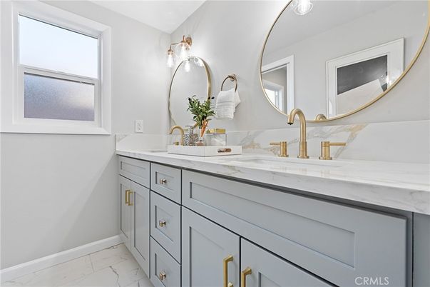 Bathroom, Dual Sink Vanities, Interior, Marble