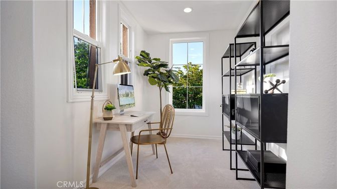 Home Office, Interior, Recessed Lighting