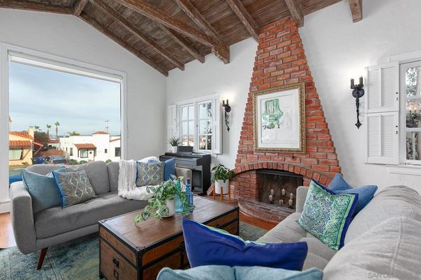 Fireplace, Interior, Living room, Stone Walls, Wooden Beams, Wooden Ceilings