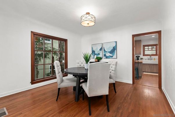 Dining room, Interior, Wood Texture Flooring