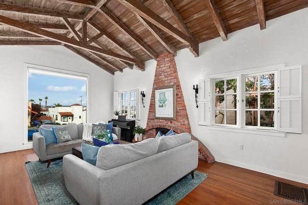 Fireplace, Interior, Living room, Stone Walls, Wooden Beams, Wooden Ceilings, Wood Texture Flooring