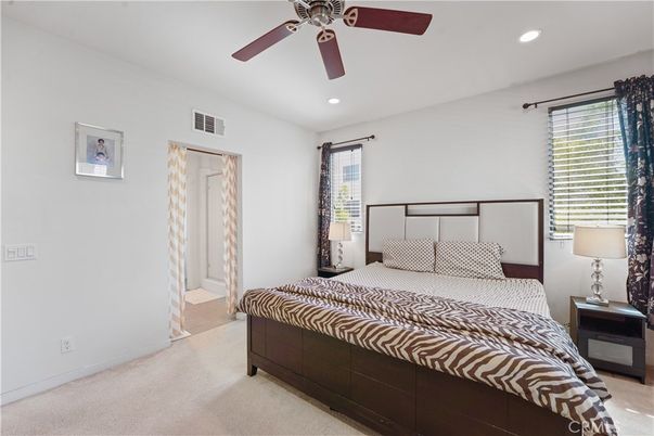 Bedroom, Interior, Recessed Lighting