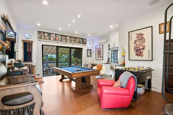 Billiard Table, Game Room, Interior, Recessed Lighting