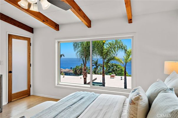Bedroom, Interior, Water, Wooden Beams, Wood Texture Flooring