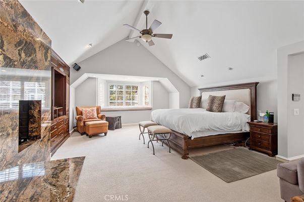 Bedroom, Fireplace, Interior, Recessed Lighting