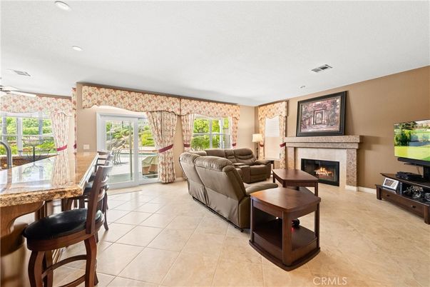 Fireplace, Interior, Living room, Recessed Lighting