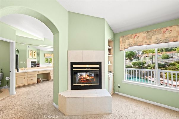 Bathroom, Fireplace, Interior