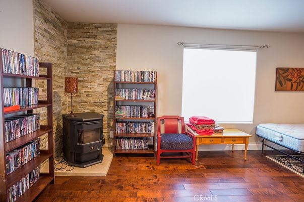 Interior, Stone Walls, Wood Texture Flooring