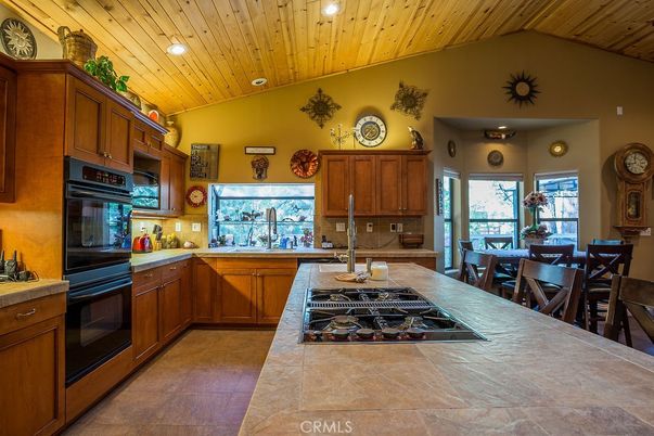 Dining room, Interior, Kitchen, Recessed Lighting, Wooden Ceilings