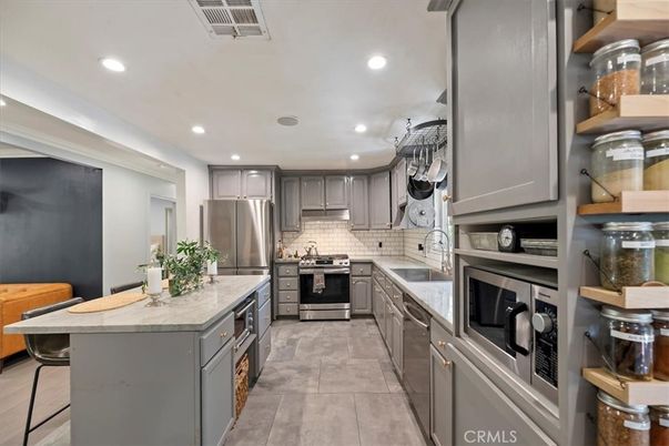 Interior, Kitchen, Recessed Lighting, Stainless Steel Appliances