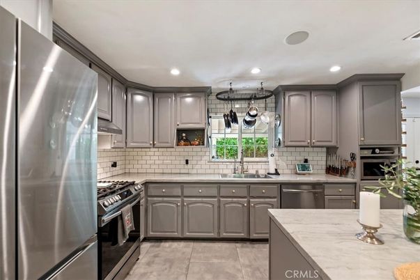 Interior, Kitchen, Recessed Lighting, Stainless Steel Appliances