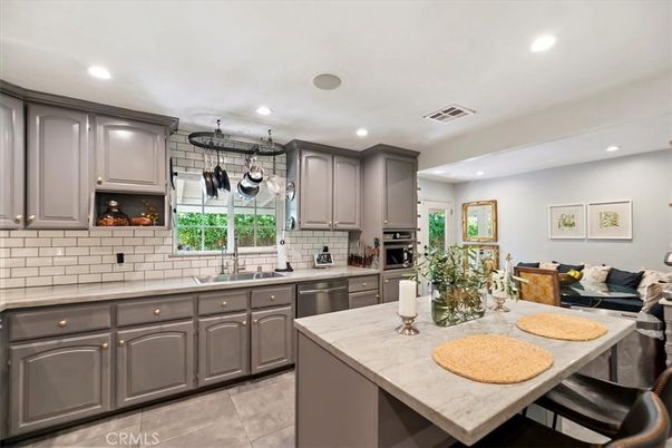 Interior, Kitchen, Pendant Lights, Recessed Lighting, Stainless Steel Appliances