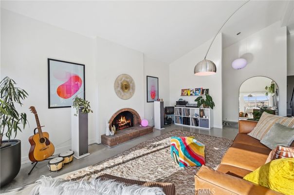 Fireplace, Interior, Living room, Pendant Lights