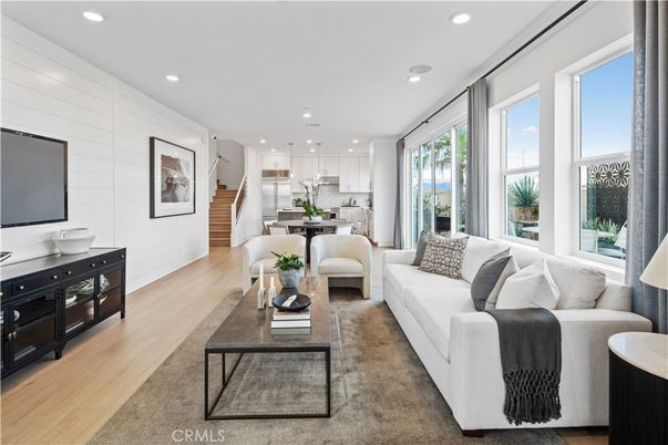 Dining room, Interior, Kitchen, Living room, Pendant Lights, Recessed Lighting, Wood Texture Flooring