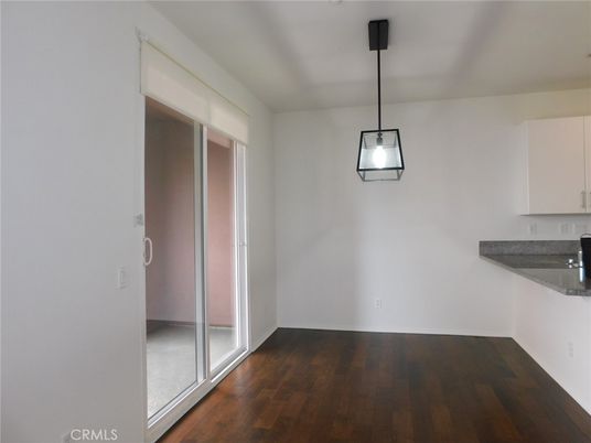 Empty room, Interior, Pendant Lights, Wood Texture Flooring